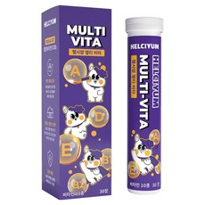헬시얌 10종 멀티 비타민 종합 영양제 면역 감기 활력 강아지 고양이, 30회분, 종합영양제, 1개