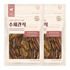 굿데이 강아지 수제간식, 오리날개, 100g, 2개