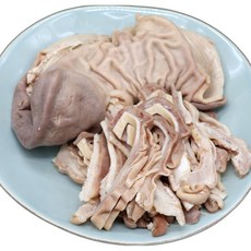 퀸미트 얼리지 않은 냉장 국내산 삶은 돼지오소리감투 돼지1마리분, 얼리지 않은 냉장 삶은 돼지 오소리감투 1마리분, 1개, 300g