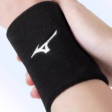 MIZUNO 미즈노 스포츠 손목 아대 보호대 밴드 헬스 농구 배구 배드민턴 테니스 골프, 2개, 미즈노/손목보호대/C2CS0005/블랙