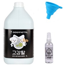 강아지 고양이 살균 소독 탈취제 고강탈 4L+100ml정품+깔대기, 1세트, 4L