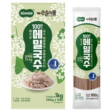 순솔 100% 메밀국수 제로나트륨 설탕없는면, 1박스, 1kg
