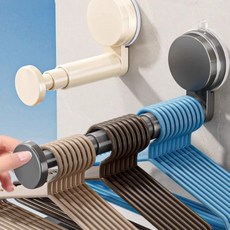 러빙랩 무타공 흡착식 다용도 길이조절 후크, 크림화이트, 2개