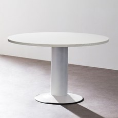 퍼스 원형테이블 1200, 화이트프레임+화이트