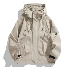 YANGTA 아웃도어 야외 등산 남녀 공용 봄 가을 도보 모자 달린 바람 막이