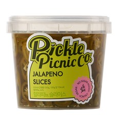 피클피크닉 할라피뇨 피클 무설탕 수제피클 Pickle Picnic Co. JALAPENO SLICES No Sugar Added, 1개, 650ml