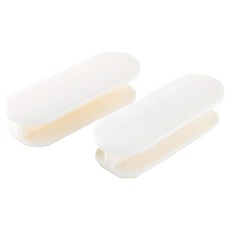 무타공 접착식 서랍 창문 손잡이 2P set, 화이트 접착식 손잡이, 1개