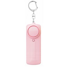 아룸 휴대용 LED라이트 호신용 경보기, 핑크
