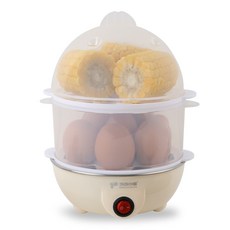 키친아트 계란찜기 계란삶는기계 에그쿠커 반숙 찐빵 만두 1단/2단, 2단 계란찜기 1407