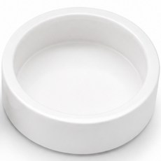 LOMI 햄스터 고슴도치 사료그릇 급식기 세라믹 원형 그릇, 1개, 화이트 대형