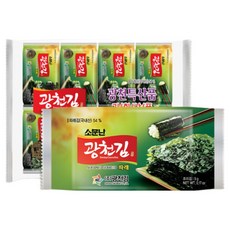 광천김 소문난 파래 도시락김, 5g, 16개