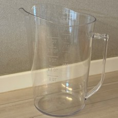 블루비 PC 계량컵 업소용 가벼운 계량컵 플라스틱 비커 4리터, 4000ml, 1개