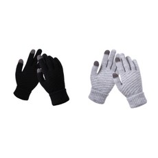 부아노 1+1 겨울 기모 터치 장갑 2개 세트