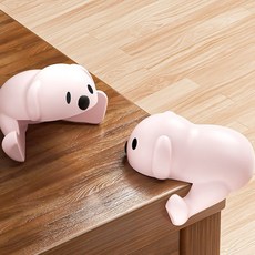 소프트 실리콘 퍼피 모서리 보호대 4P 안전 가드 가구 책상, 핑크, 4개