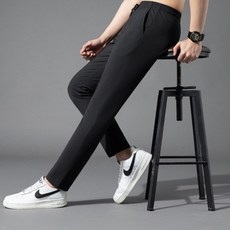 네오어패럴 슬림핏 블랙 조리복 바지