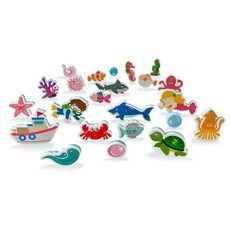 베베포레 유아 목욕놀이 스티커 세트 물놀이 장난감, 바다(바다숫자친구들), 1개