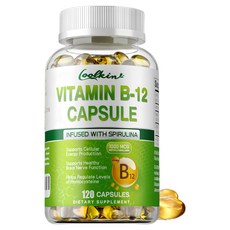 비타민 B-12 메틸코발라민 1000mcg - 심장 및 뇌 건강 에너지 생산, 1개, 60정