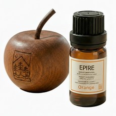 에피레 천연 에센셜 아로마 오일 원액 100% 디퓨저 우드 사과, 1개, 10ml, 오렌지