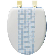 Louis 坐墊馬桶蓋超大 O 形, 藍色, 1入