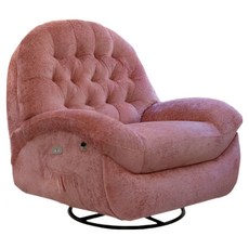 리모누아 허리편한 회전 전동 리클라이너 1인용 수동 고급 리클라이너의자, 09.핑크/(전동회전)