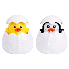 단비공장 목욕 놀이 욕조 물놀이 장난감 병아리 펭귄 2개 세트, 1개, 병아리 + 펭귄
