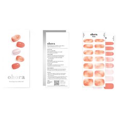 오호라 젤스트립 네일 30p 세트, 피치니아, 3세트