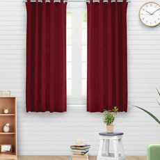 가성비 아일렛형 3중직 창문형 암막커튼 135x170cm 2장 SET 끈증정