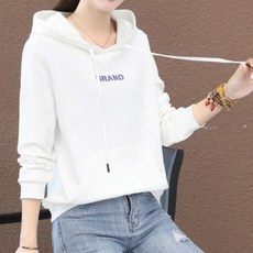 TKX 후드티 여성용 캐주얼 가을 겨울 데일리 무지 긴팔 후드티셔츠 베이직 단체티 K37