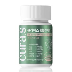 큐라에스 혈당비타 식후혈당 도움 바나바잎 비타민B, 60정, 2개