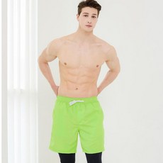 베이직엘르 남성 9부 워터레깅스 일체형 비치반바지 BEM-X923