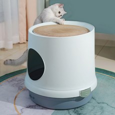 딩동펫 고양이 스크래쳐 화장실, 블루, 1개