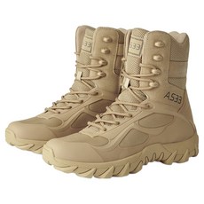 Aesero 남성용 등산화 아웃도어 방수 하이컷 통기성 전투화 초경량 트레킹화 군화 TR-6671S