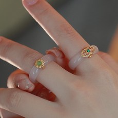 아임봄 혼주반지 웨딩반지 한복반지 쌍가락지 결혼식반지 원석 정장 반지 1+1