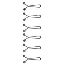 지니밸리 바지 허리 조절 클립 옷핀, 6개, 블랙