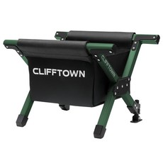 클리프타운 접이식 아이스박스 쿨러스탠드 받침대 플러스 + 바스켓 + 보관파우치 세트, 터프 그린