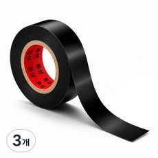 제로커머스 PVC방수 절연 전기 테이프, 3개