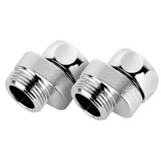 싱크대수전 설치 교체 수전편심 수전니플 중형 사이즈 변환 수도꼭지 수전 부속, 1개, 한방수전니플(2p)