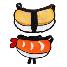 DING DONG PET 寵物可愛披肩壽司圍巾2件組, S, 1套