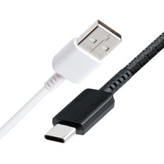 USB C to A 초고속 25w PD 60W 충전 케이블 TPE소재 블랙 화이트 1m 2m, 1개