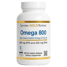 캘리포니아 골드 뉴트리션 오메가800 California Gold Nutrition Omega800 1000mg 90정, 1개