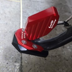 CHEKIS XMAX 날개형스탠드클립 보조스탠드커버 고급형모델, 1개, 레드