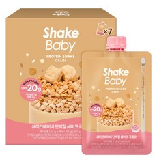 쉐이크베이비 단백질 쉐이크 파우치 곡물맛, 45g, 7개
