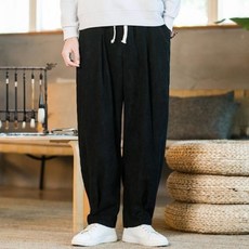 티류으스 남성 겨울 개량한복 누빔바지 골덴 법복 생활한복 ZA