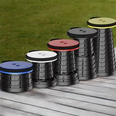 1+1 휴대용 자바라 의자 접이식 캠핑 용품 야외 간이, 1+1 휴대용 자바라 의자_블루, 2개, 블루