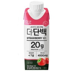 빙그레 더단백 프로틴 드링크 딸기, 18개, 250ml