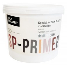 실크플라스터 프라이머 바르는 식물 벽지 페인트, 화이트, 5kg, 1개