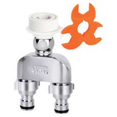 세탁기호스용 두갈래아답터 삼성/엘지, 5.두갈래아답터엘지용+황동커플링추가, 1개