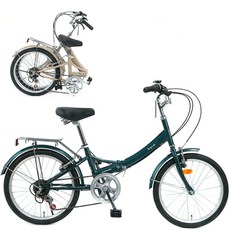 삼천리자전거 20 하로GS 접이식 미니벨로 7단 90%조립 생활용 초등학생 성인 자전거, 1개, 138cm, 카키(무광)