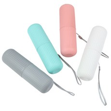 별난상점 여행 캠핑 출장 휴대용 양치컵 칫솔 케이스 스트라이프 패턴 일반형, 1개