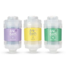 듀벨 아로바스 미니 기획팩 비타민 샤워필터 향기3종세트, 1세트, 라벤더,레몬,솔잎